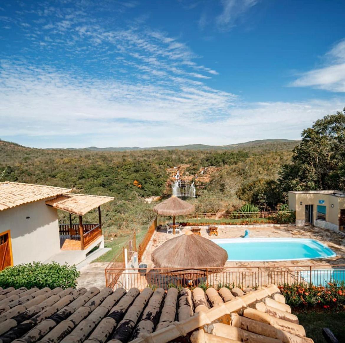 Pousada Cachoeira Poco Encantado Alto Paraíso de Goiás Exterior foto